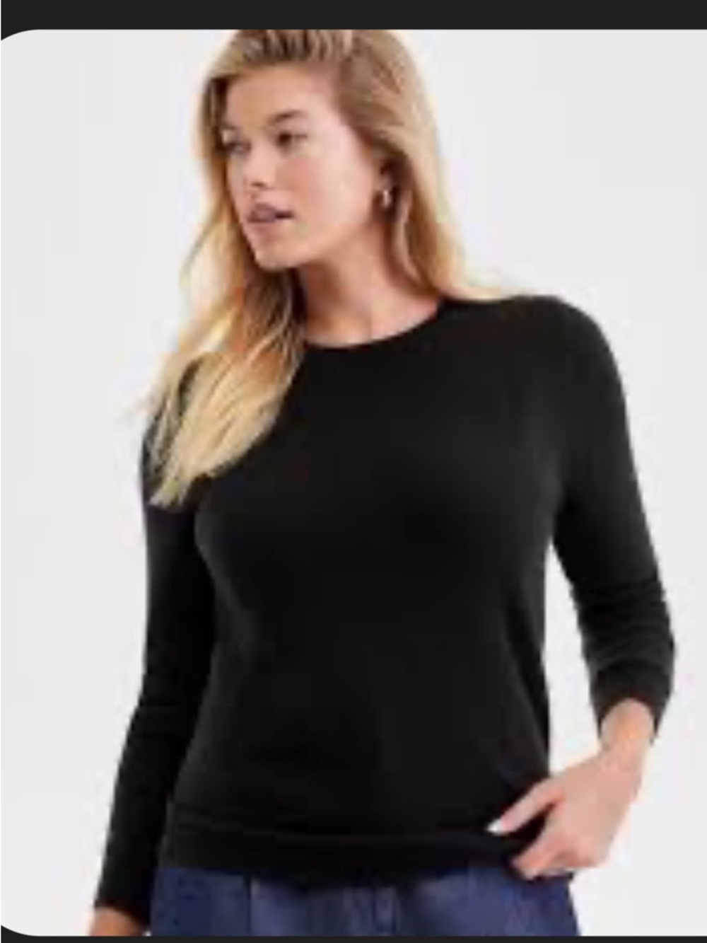 Charter Club 100% Cashmere Sweater | Black | Size Petite Small